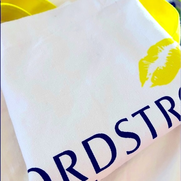 Nordstrom Beauty Large White Canvas Tote Bag - Picture 5 of 7